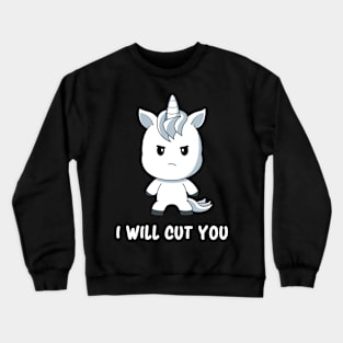 Kawaii Cute Unicorn Humor Magical Sarcasm Crewneck Sweatshirt